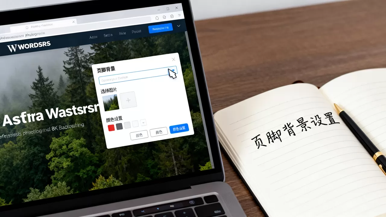 WordPress主题Astra设置页脚背景图文教程 WordPress主题Astra设置页脚背景图文教程