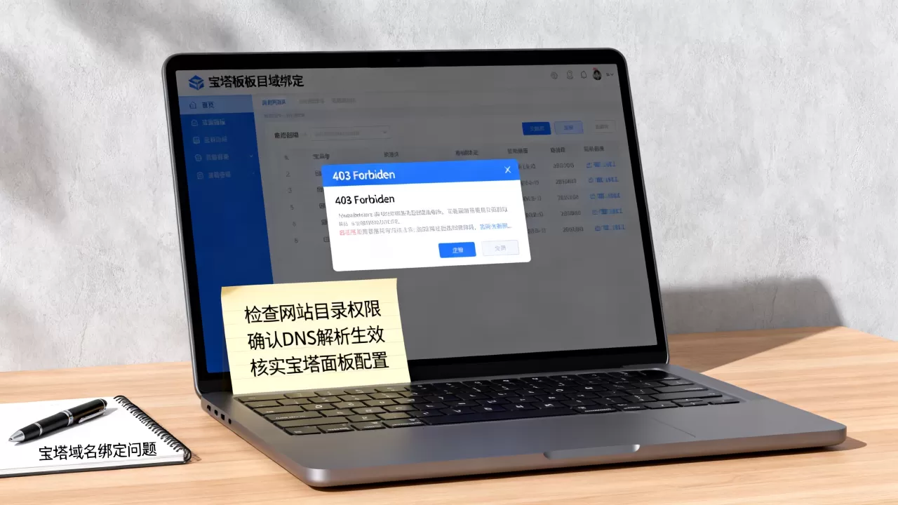 宝塔绑定域名后拒绝访问怎么解决?宝塔面板域名绑定403错误 宝塔绑定域名后拒绝访问怎么解决?宝塔面板域名绑定403错误