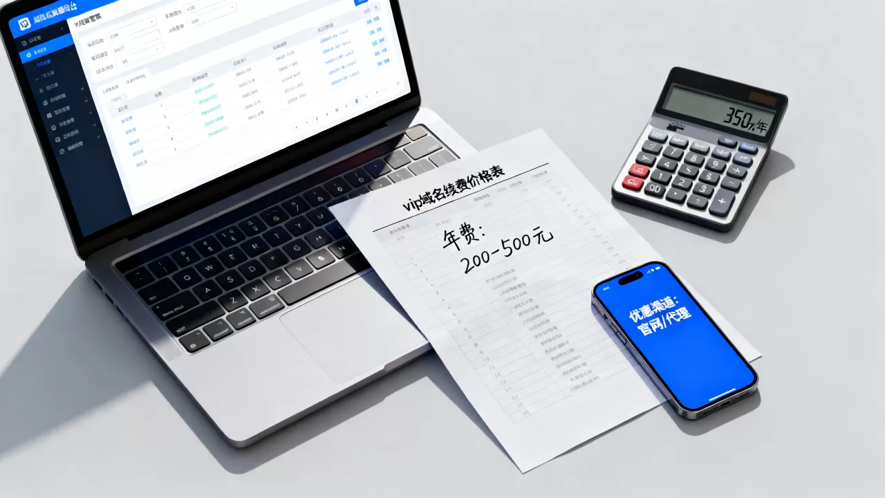 vip域名续费多少钱一年？域名续费价格及优惠渠道