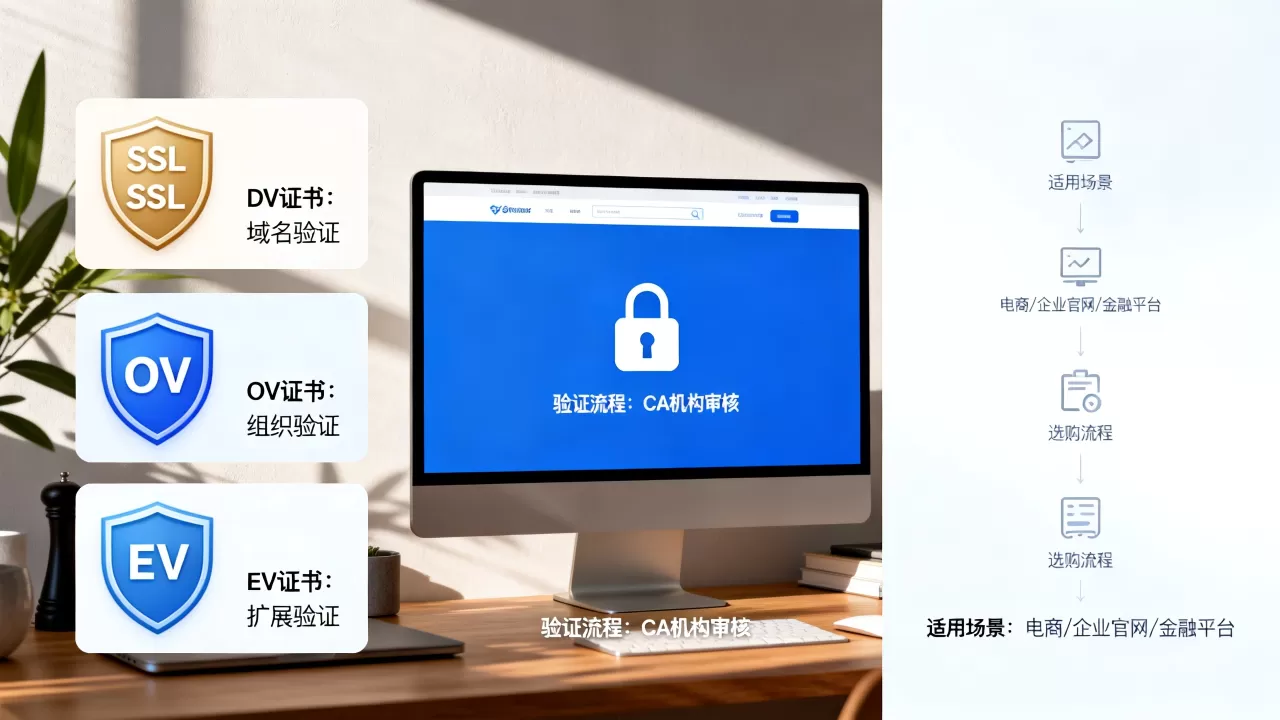SSL证书有哪些类型？如何选购适合网站的SSL证书