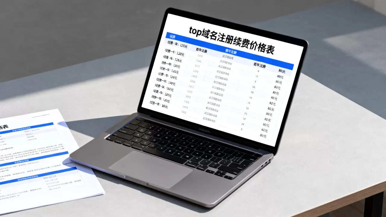top域名续费一年多少钱？top域名注册续费价格表