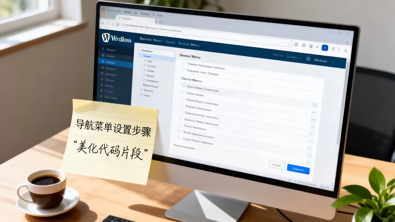 WordPress网站导航菜单怎么设置？wordpress导航菜单美化代码