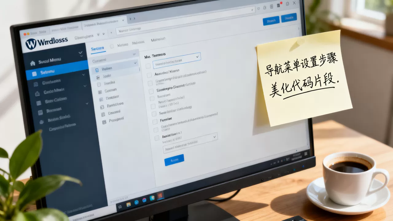 WordPress网站导航菜单怎么设置？wordpress导航菜单美化代码