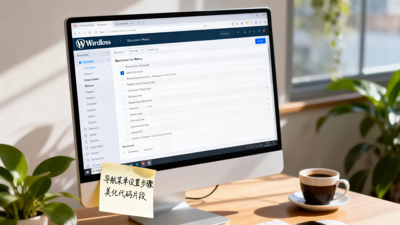 WordPress网站导航菜单怎么设置？wordpress导航菜单美化代码