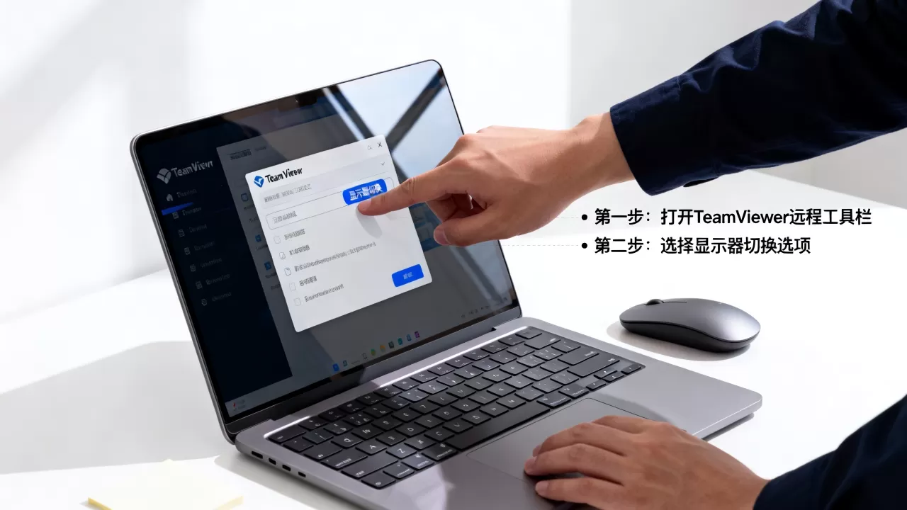 TeamViewer远程工具栏怎么切换显示器？如何设置双屏显示