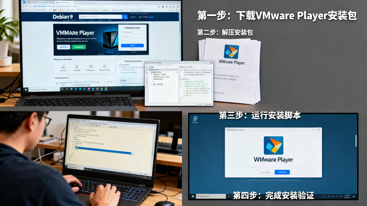Debian 9怎么装VMware Player？在Linux系统安装VMware的详细步骤