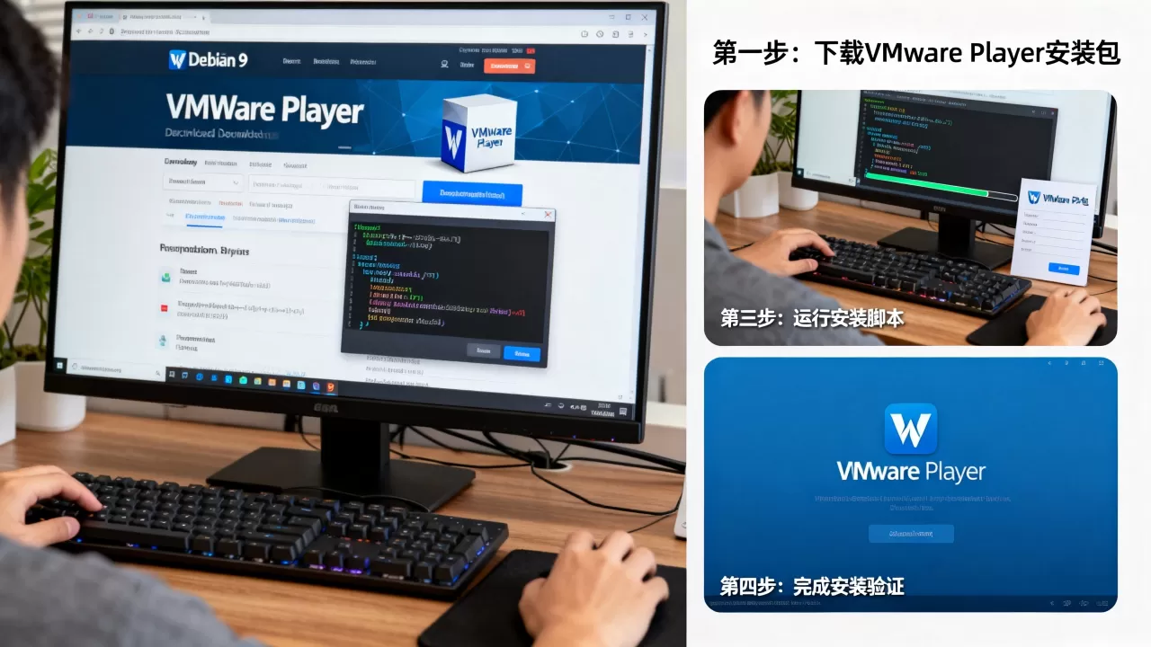 Debian 9怎么装VMware Player？在Linux系统安装VMware的详细步骤