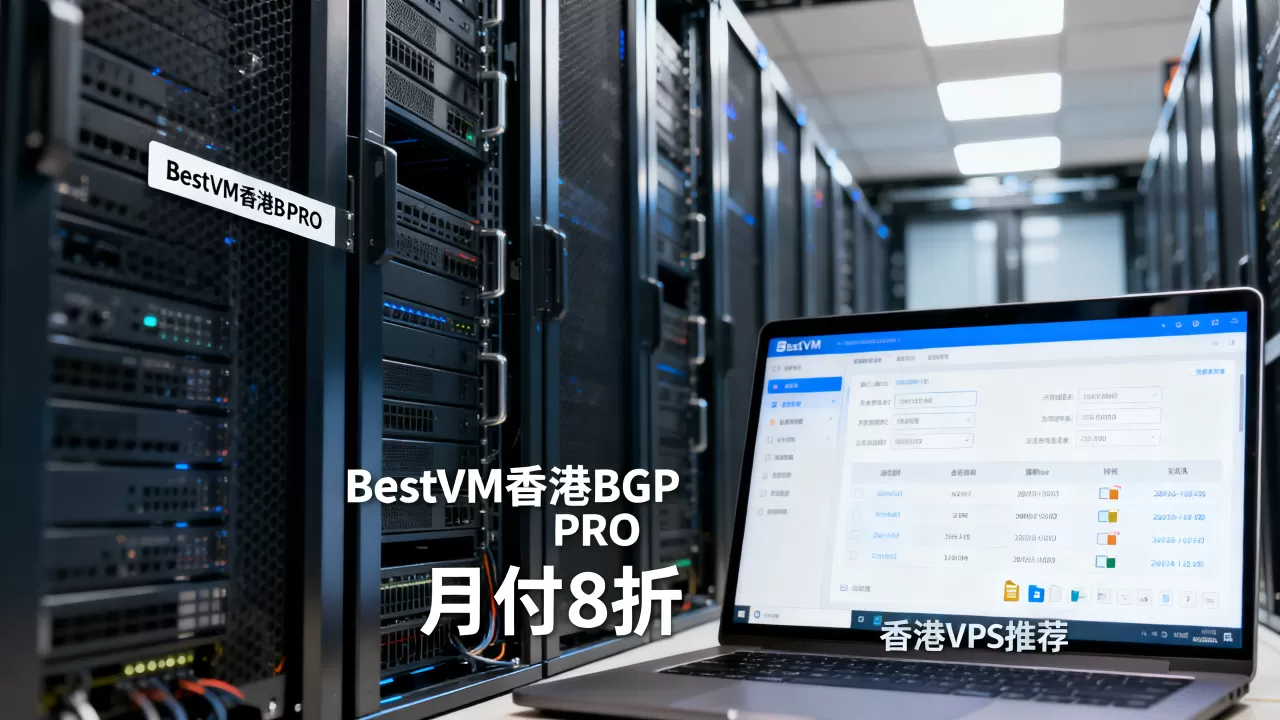BestVM香港BGP PRO预售开启月付8折，香港VPS推荐哪家性价比高