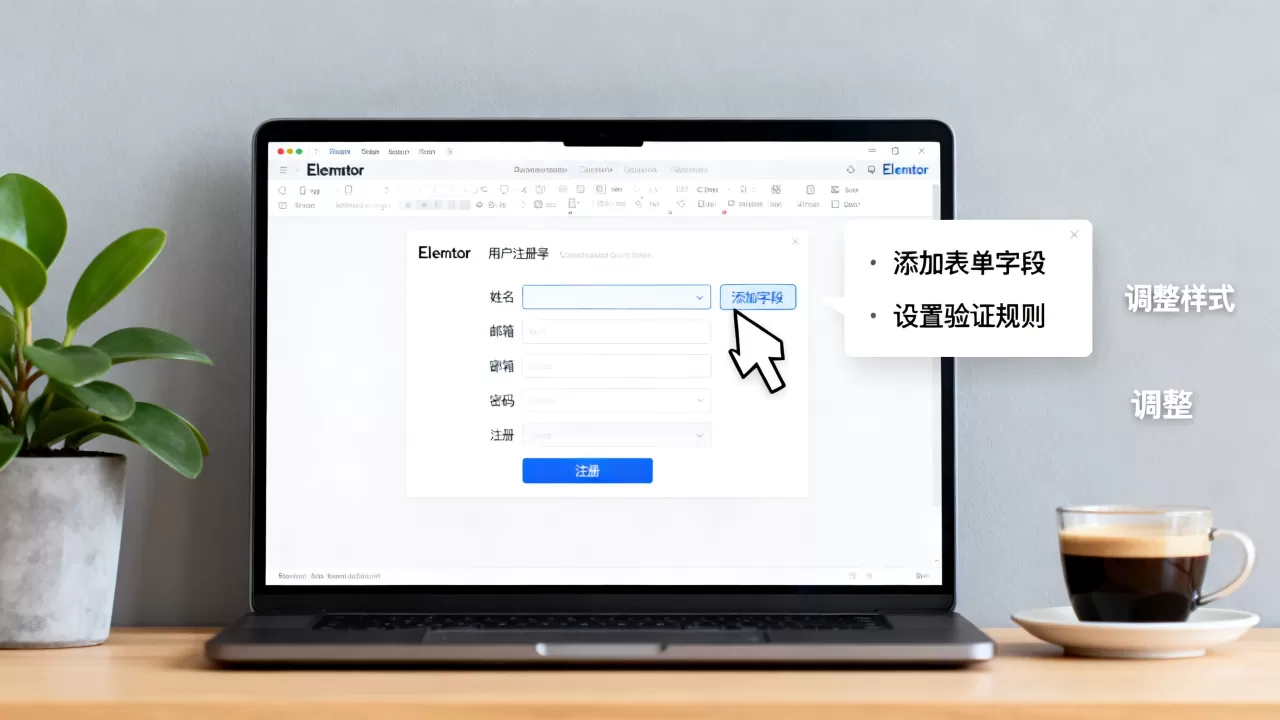 如何用Elementor创建用户注册表单？Elementor制作注册表单详细教程