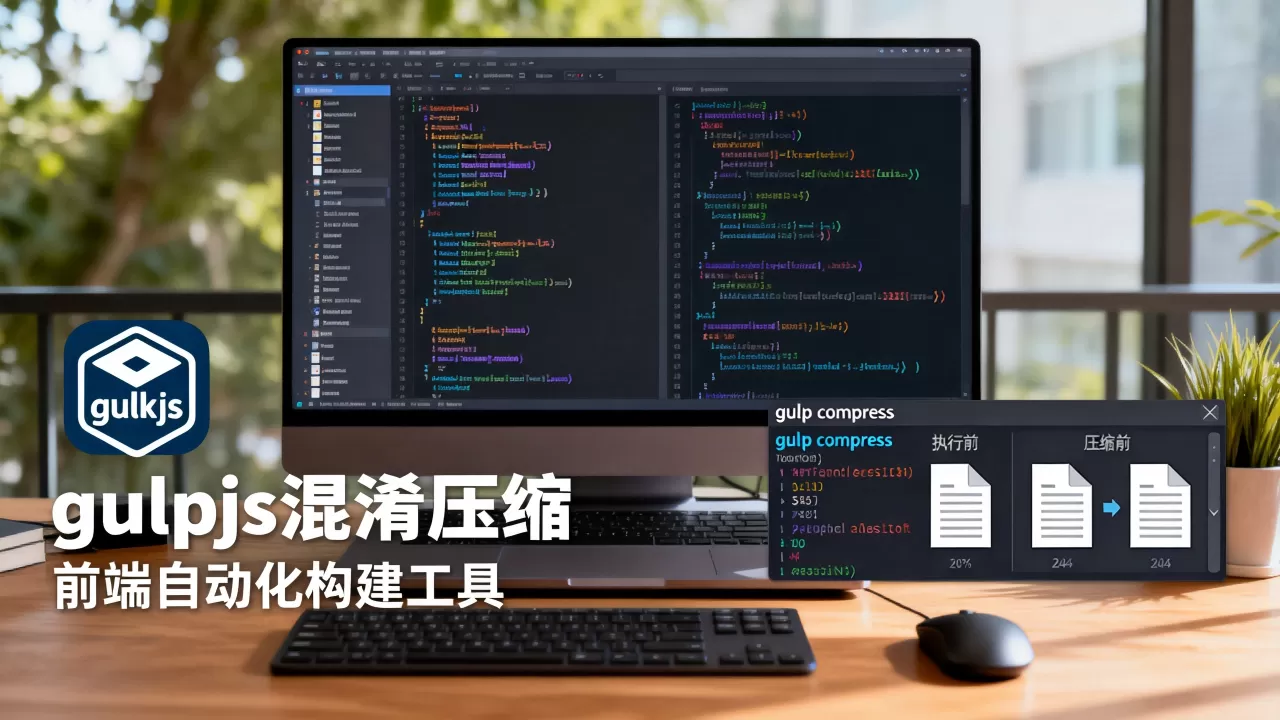 gulpjs混淆压缩怎么做？前端自动化构建工具教程