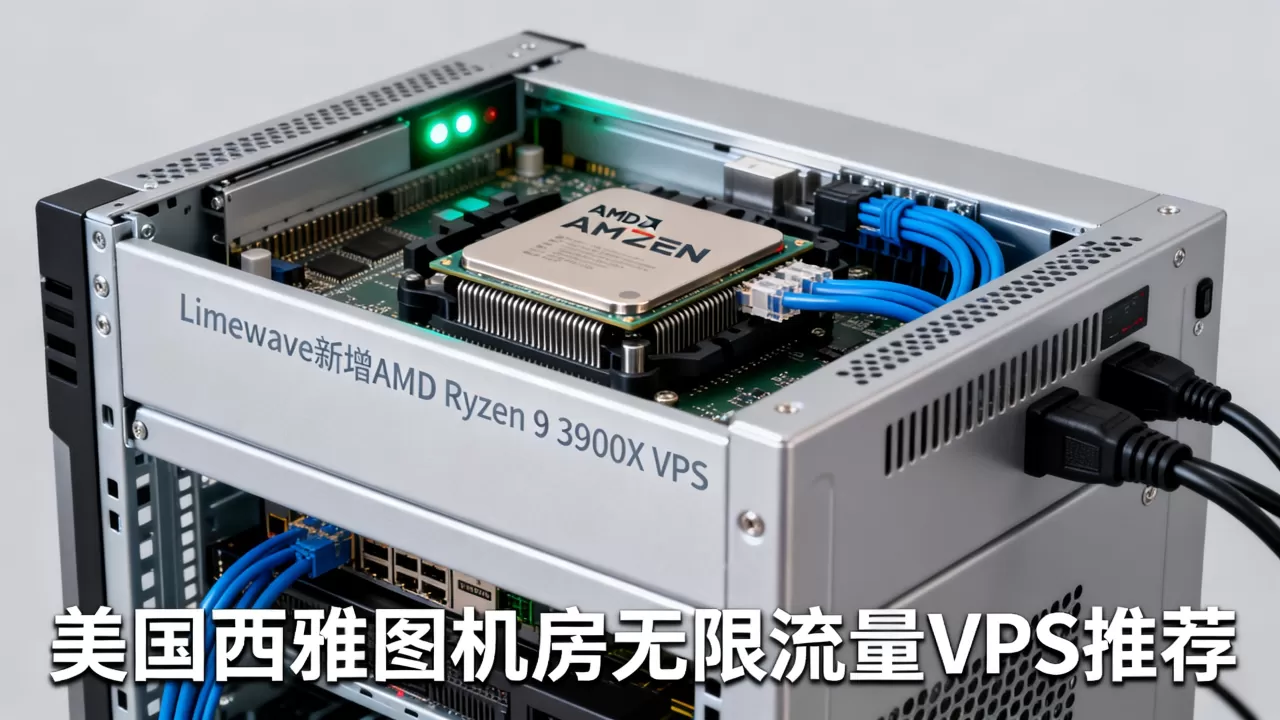 Limewave新增AMD Ryzen 9 3900X VPS好吗？美国西雅图机房无限流量VPS推荐
