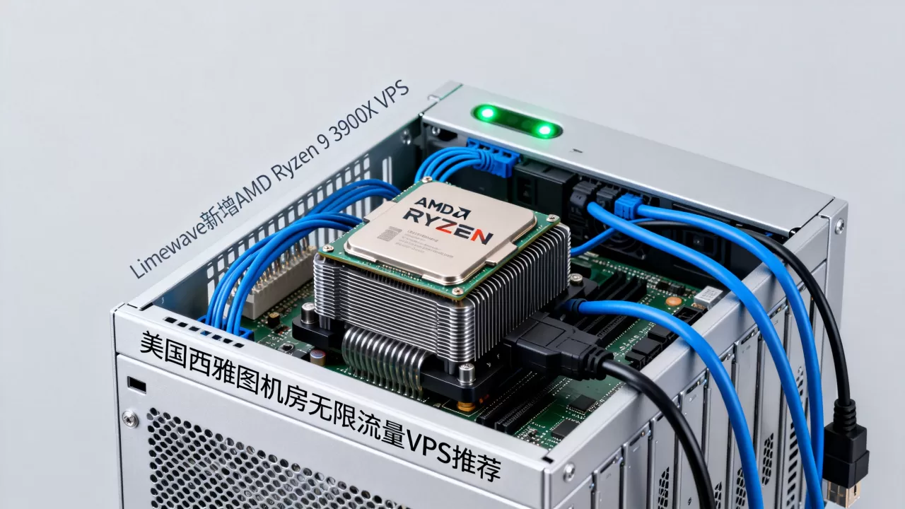 Limewave新增AMD Ryzen 9 3900X VPS好吗？美国西雅图机房无限流量VPS推荐