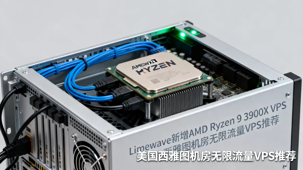 Limewave新增AMD Ryzen 9 3900X VPS好吗？美国西雅图机房无限流量VPS推荐