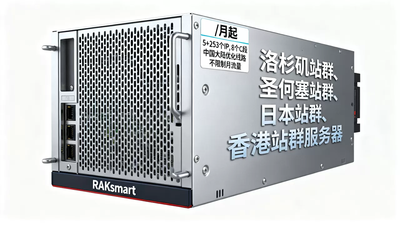 RAKsmart:洛杉矶站群、圣何塞站群、日本站群、香港站群服务器2/月起,5+253个IP,8个C段,中国大陆优化线路,不限制月流量 RAKsmart:洛杉矶站群、圣何塞站群、日本站群、香港站群服务器2/月起,5+253个IP,8个C段,中国大陆优化线路,不限制月流量