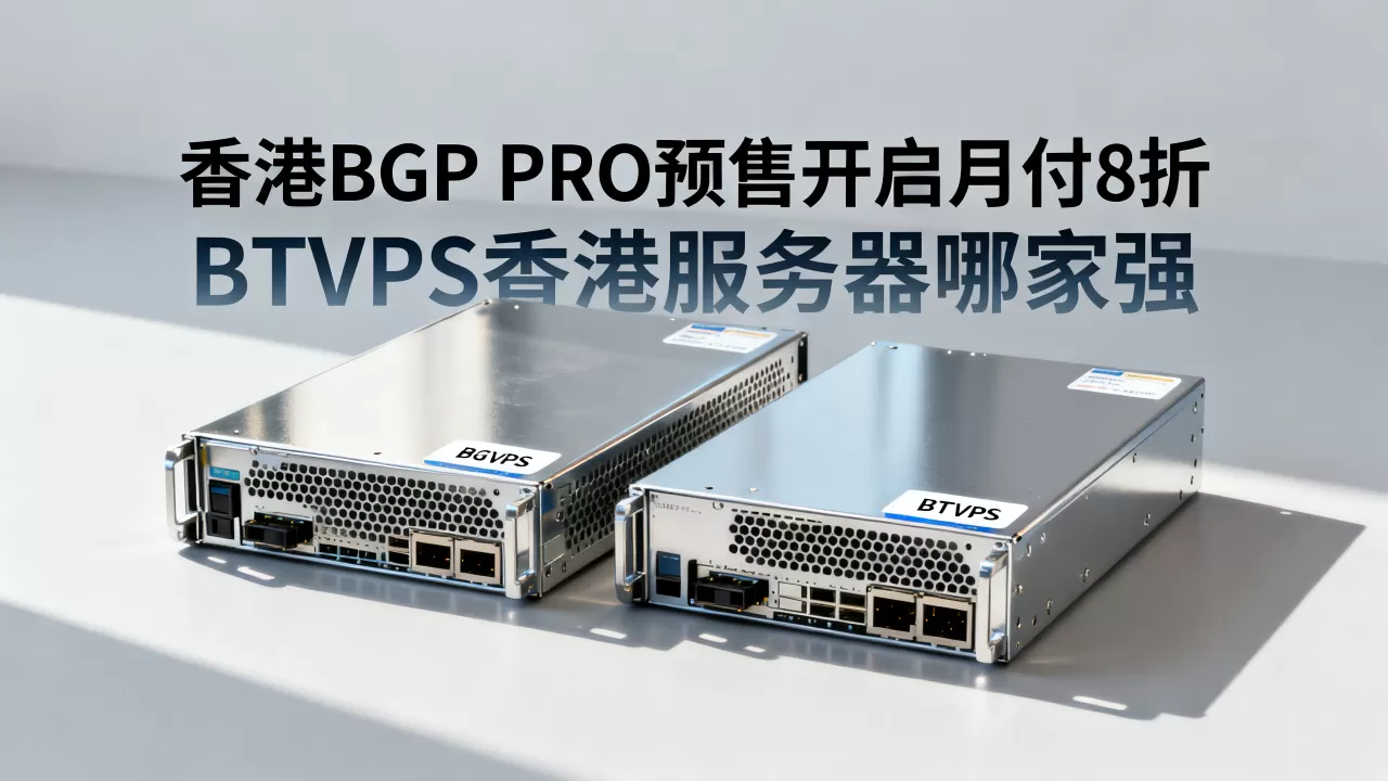 香港BGP PRO预售开启月付8折，BTVPS香港服务器哪家强