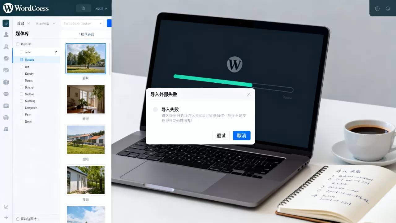 WordPress导入外部图片失败怎么办？WordPress导入外部图片教程