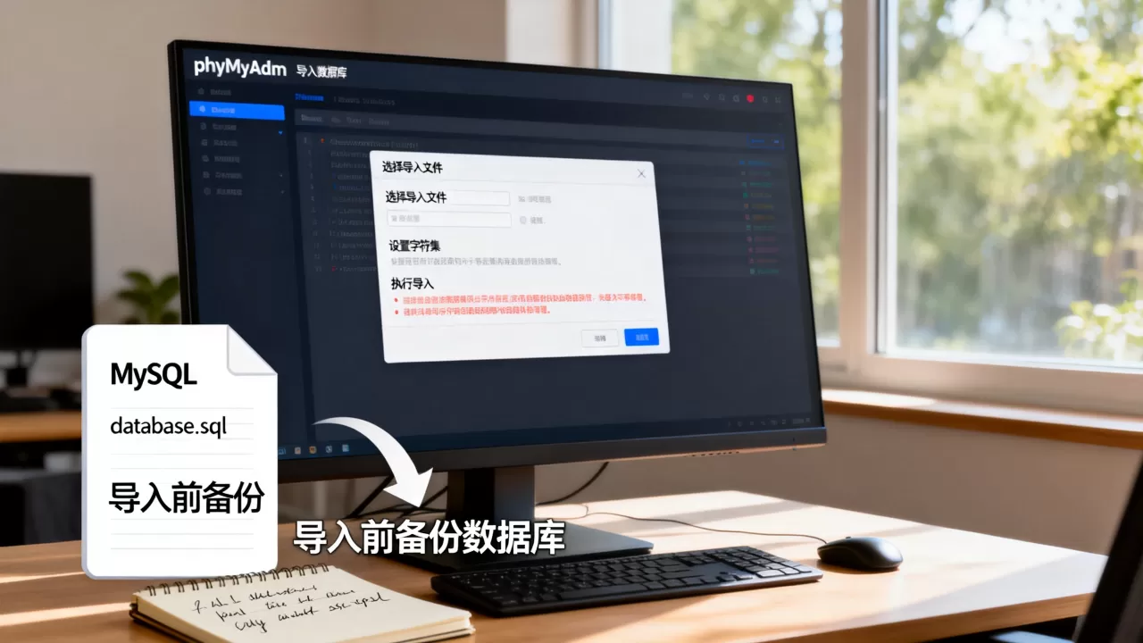 phpMyAdmin导入MySQL数据库报错怎么办？phpMyAdmin导入数据库教程