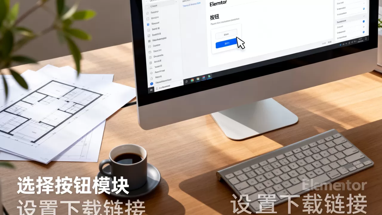 如何用Elementor创建下载链接？Elementor制作下载按钮教程