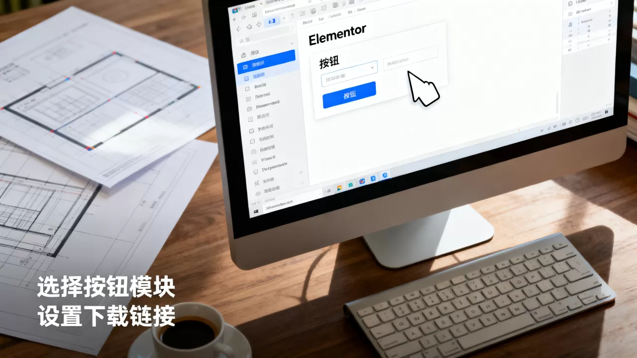 如何用Elementor创建下载链接？Elementor制作下载按钮教程