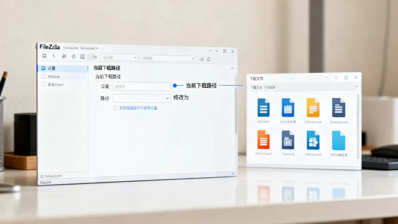 FileZilla下载的文件在哪？如何修改默认下载路径