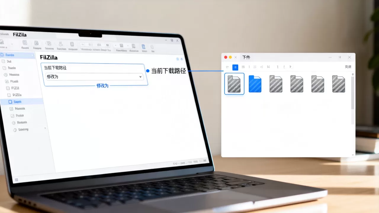 FileZilla下载的文件在哪？如何修改默认下载路径