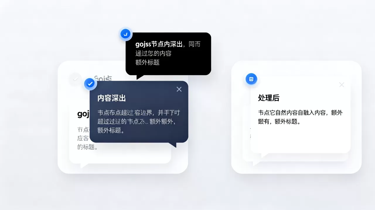 gojs超出隐藏怎么处理？gojs节点内容溢出怎么解决
