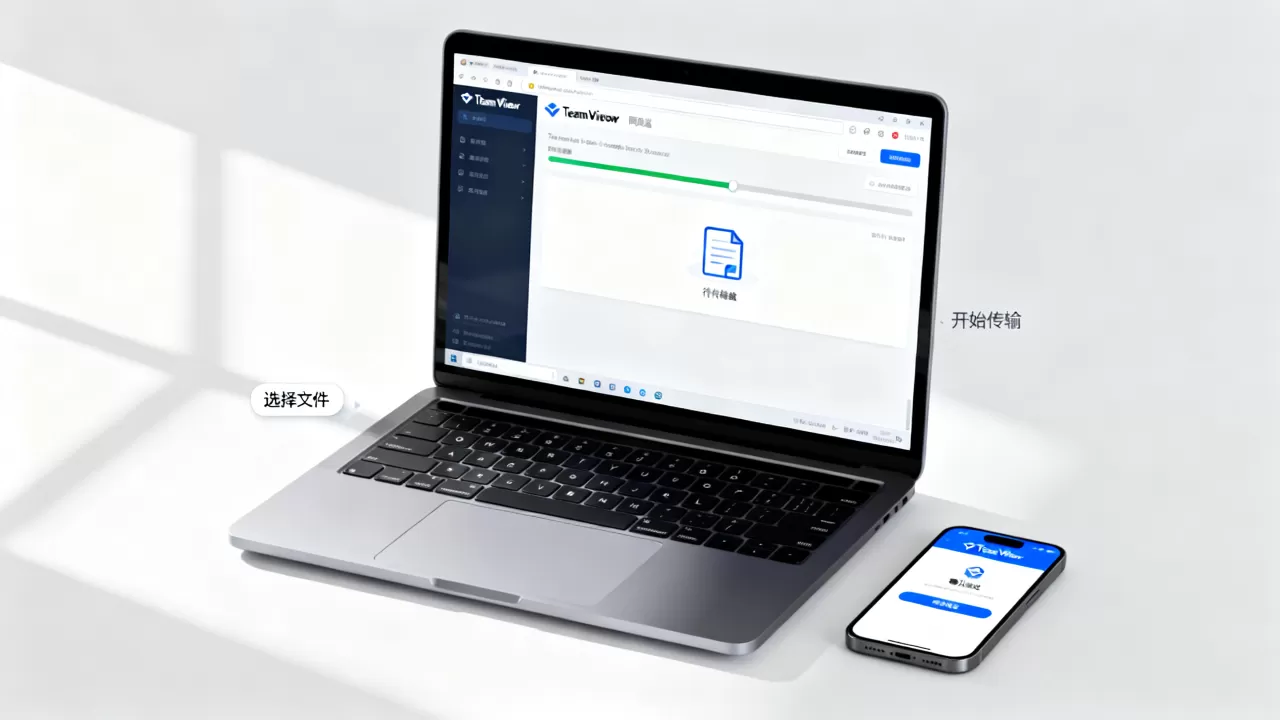 TeamViewer网页端怎么传文件？远程协助传输大文件方法