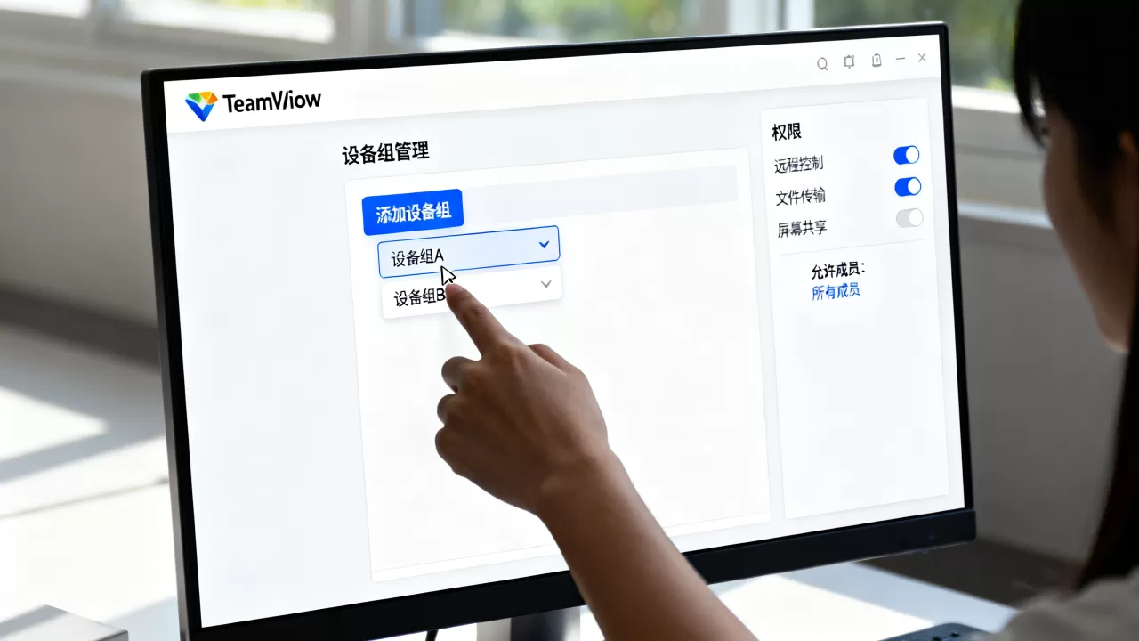 TeamViewer设备组权限如何设置？权限管理教程