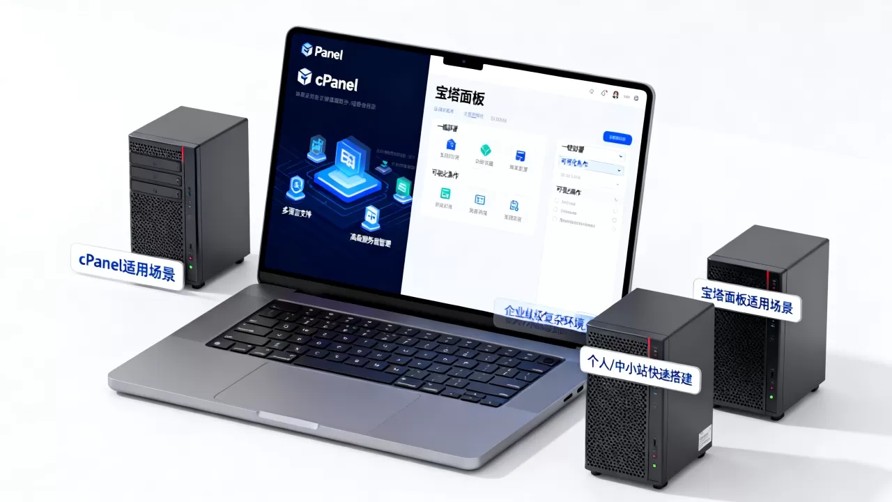 cPanel和宝塔面板到底选哪个？建站面板哪个好用