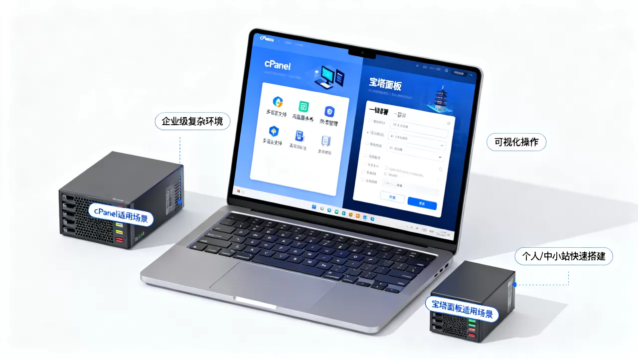 cPanel和宝塔面板到底选哪个？建站面板哪个好用