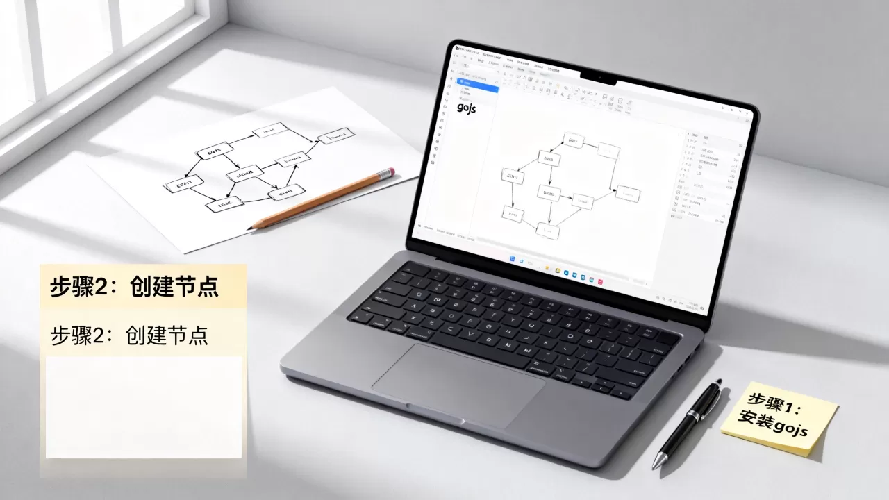gojs开发工具好用吗？gojs流程图怎么画