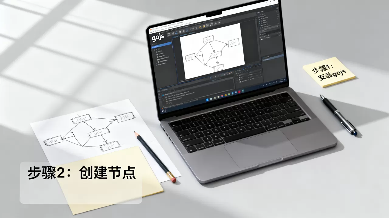 gojs开发工具好用吗？gojs流程图怎么画