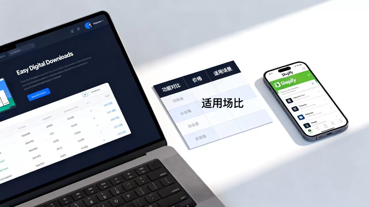 Easy Digital Downloads和Shopify哪个更好？电商插件对比评测