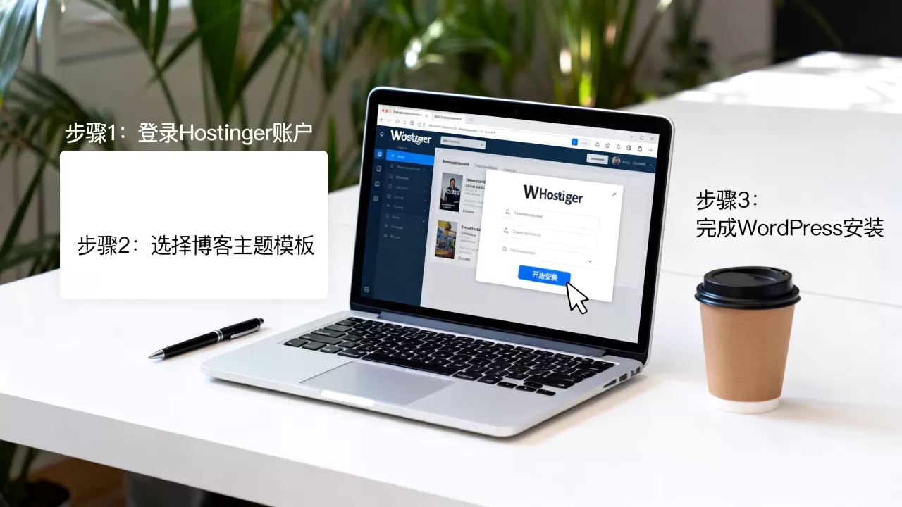 使用Hostinger博客主题创建WordPress网站的方法步骤