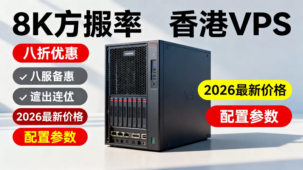 Justhost香港VPS八折值得买吗？2026最新优惠价格及配置详解