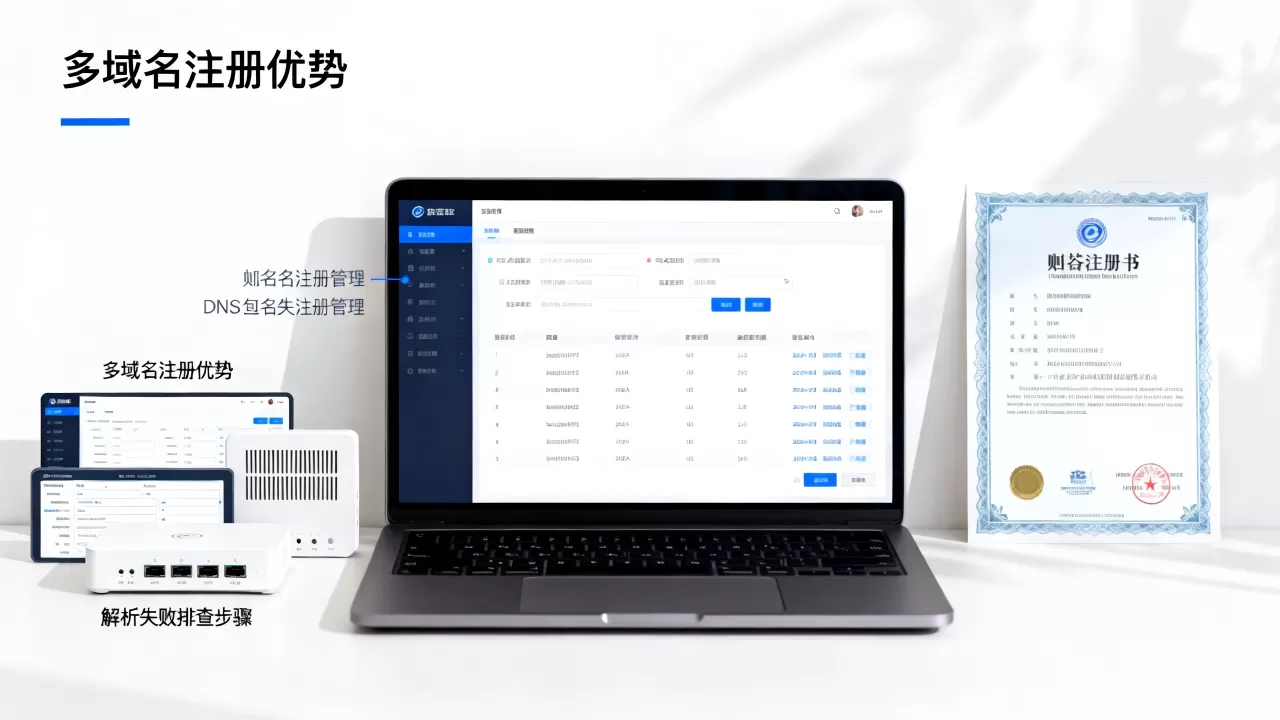 公司注册了3个不同域名好吗？域名解析失败怎么办