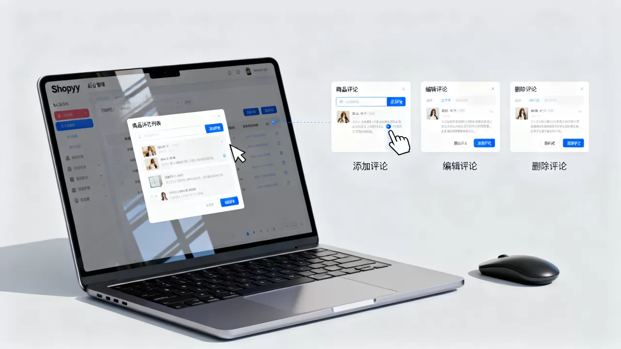Shopyy外贸网站如何添加编辑删除评论？Shopyy后台管理商品评论教程