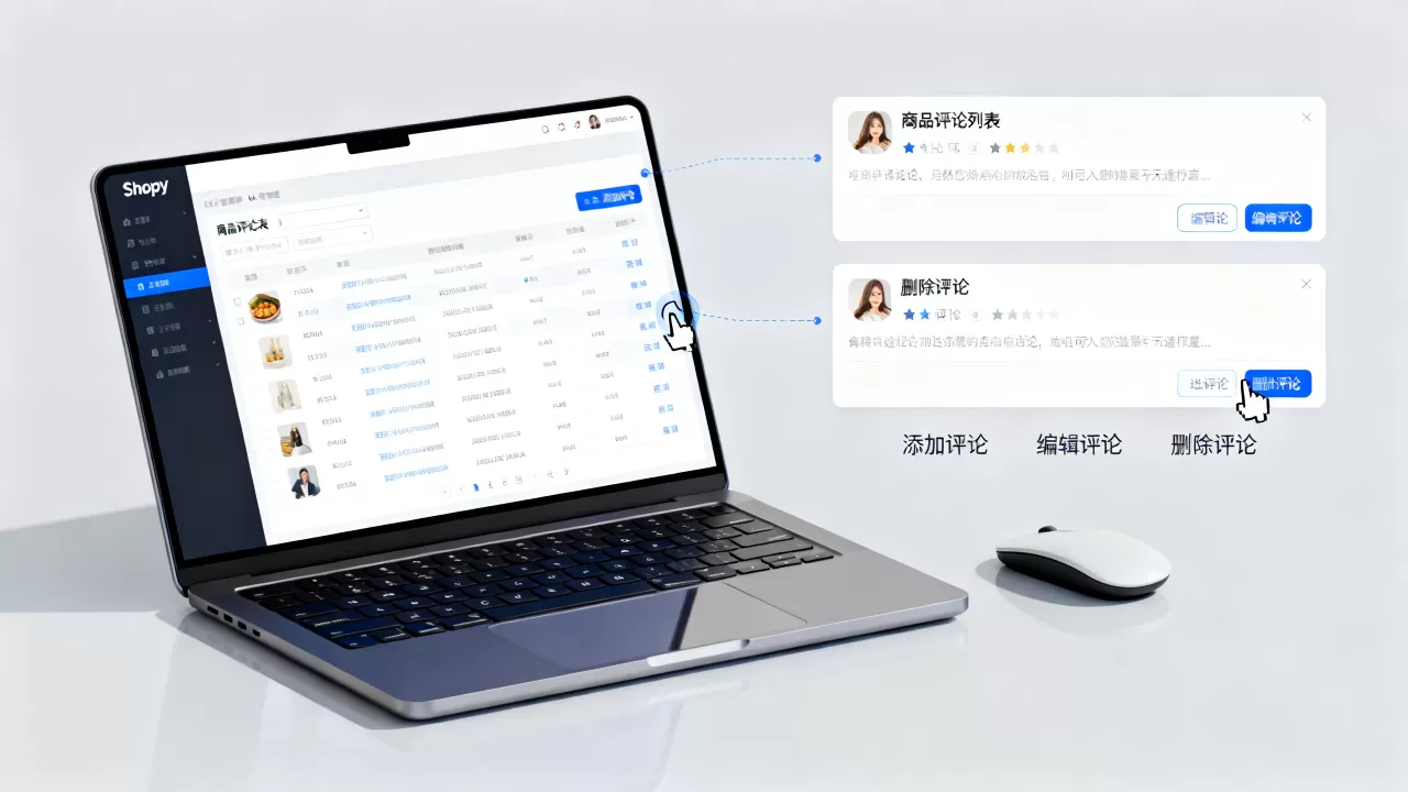 Shopyy外贸网站如何添加编辑删除评论？Shopyy后台管理商品评论教程