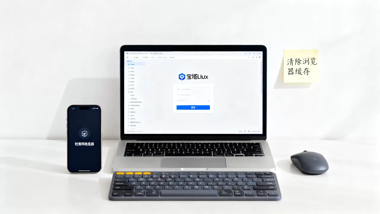 宝塔Linux面板登录没反应怎么办？宝塔面板登录失败解决方法