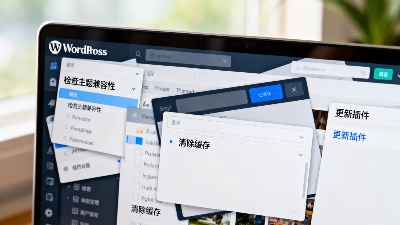 WordPress后台错位怎么解决？WordPress后台页面布局错乱