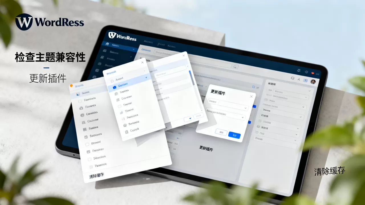 WordPress后台错位怎么解决？WordPress后台页面布局错乱