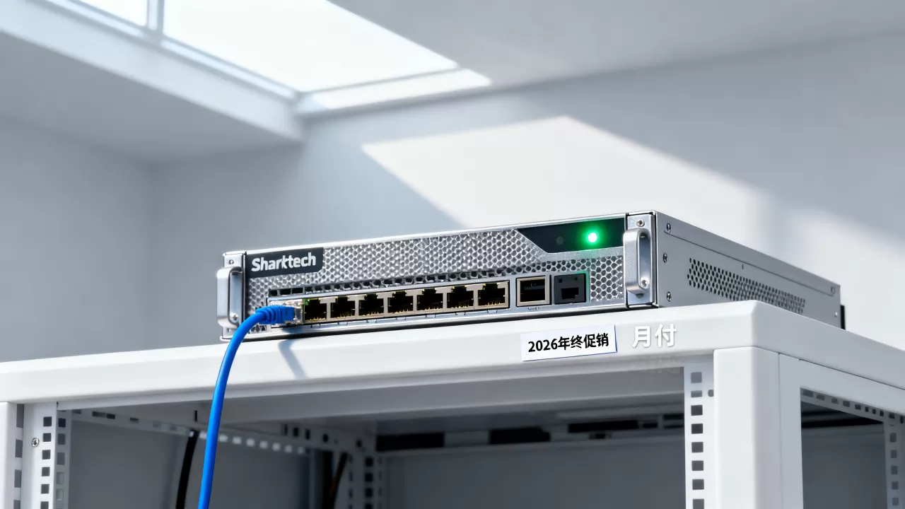 Sharktech美国高防服务器值得买吗？2026年终促销月付多少钱