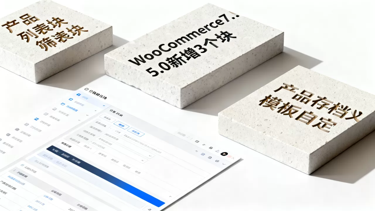 WooCommerce7.5.0新增3个块是什么？产品存档模板如何自定义