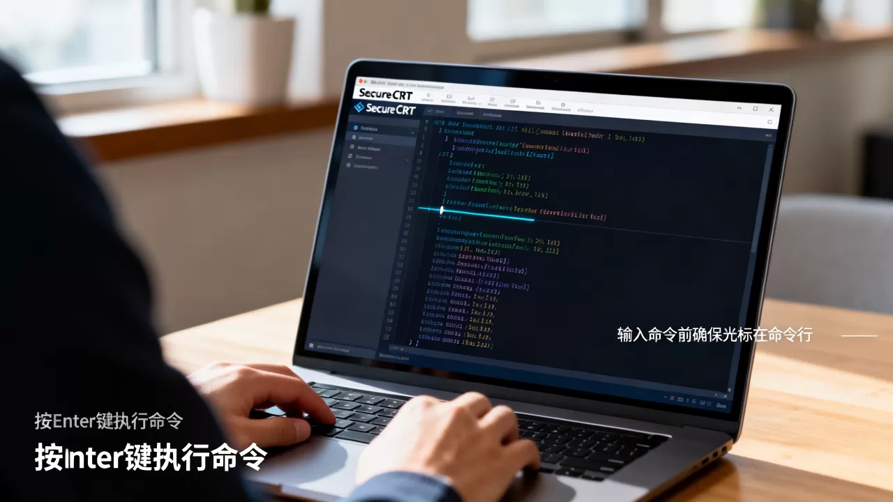 SecureCRT怎么输入命令？SecureCRT连接服务器后怎么输命令