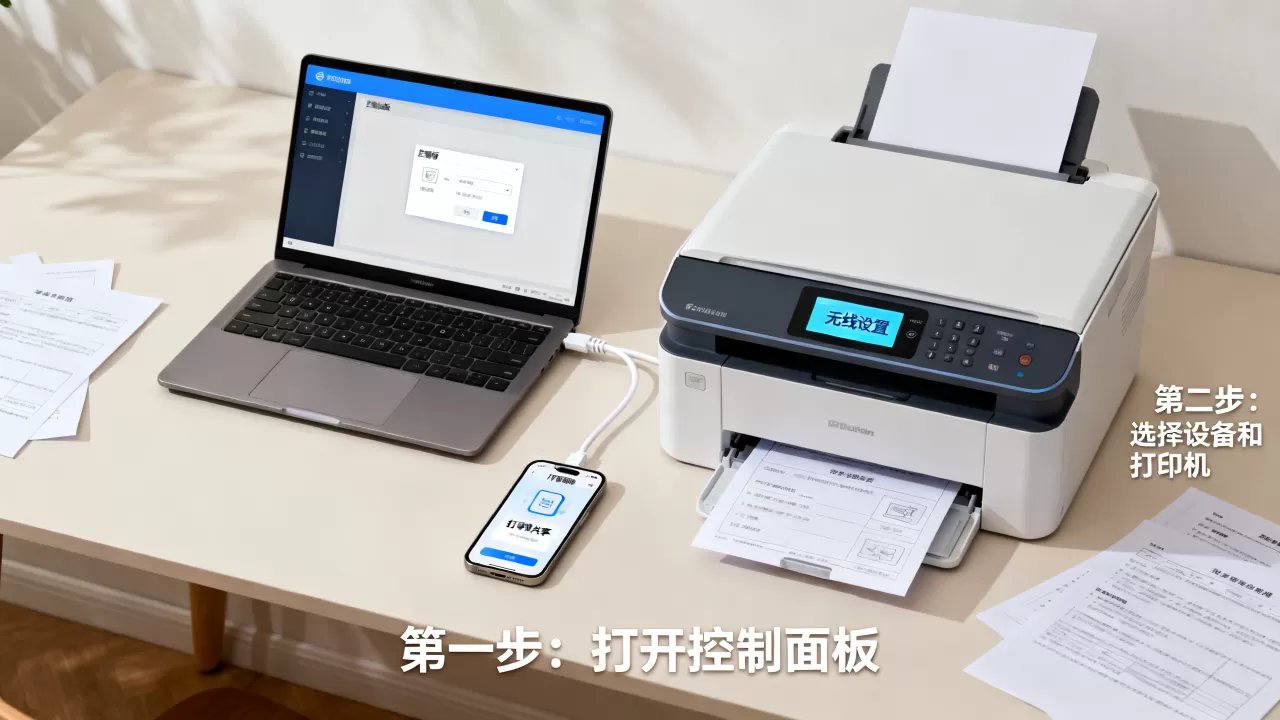 公司电脑如何连接家庭网络打印机？家庭网络打印机共享设置教程
