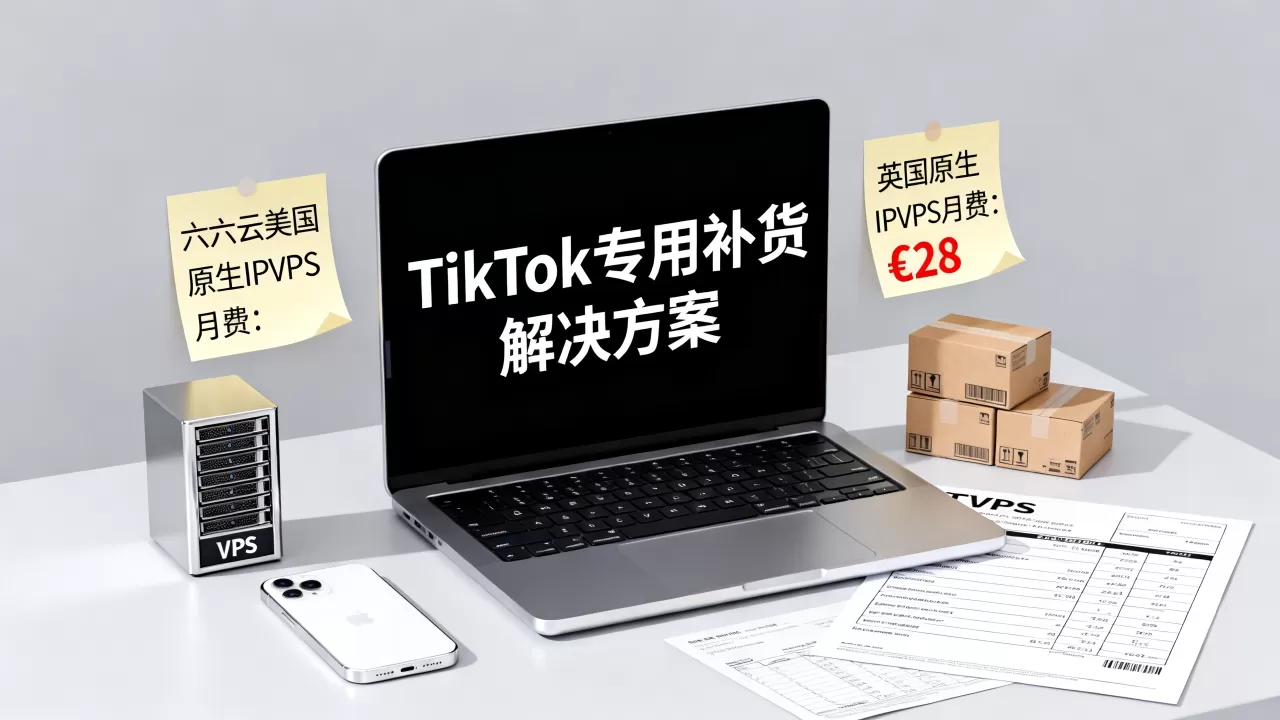 TikTok专用补货怎么解决？六六云美国英国原生IPVPS月付多少