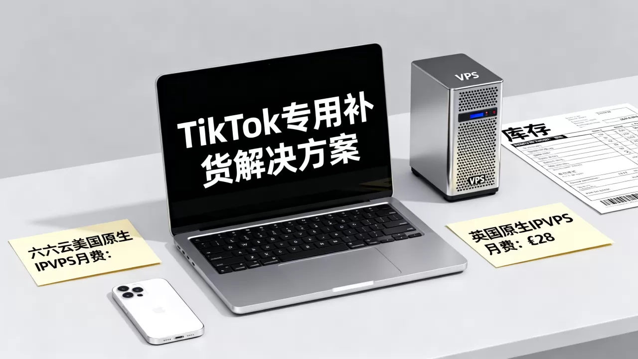 TikTok专用补货怎么解决？六六云美国英国原生IPVPS月付多少