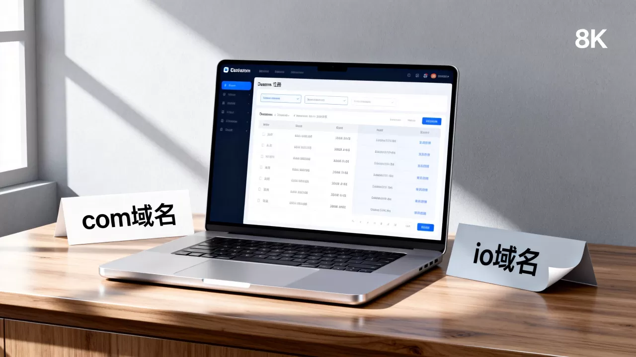 网站域名com和io有什么区别？com和io域名哪个更适合企业