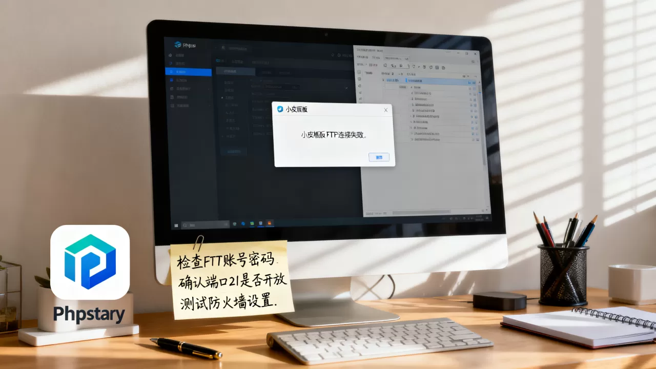 小皮面板FTP连不上怎么解决?phpstudy ftp连接失败原因 小皮面板FTP连不上怎么解决?phpstudy ftp连接失败原因