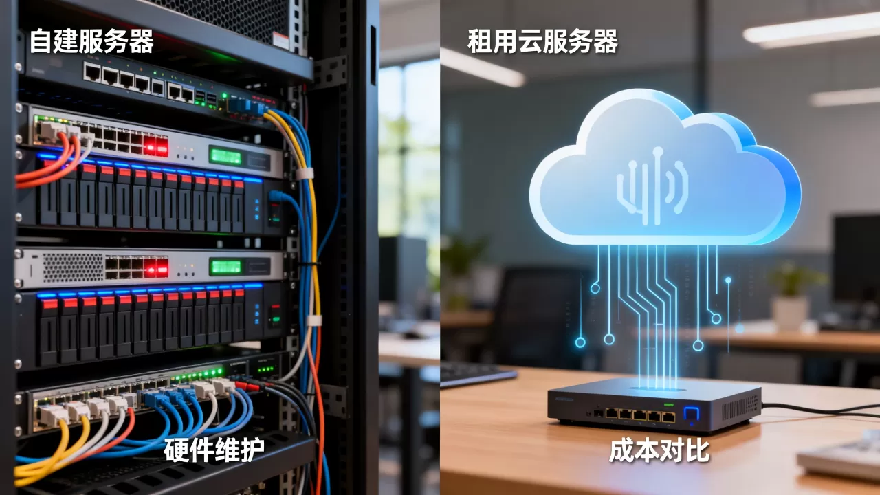 公司想自建云服务器靠谱吗？自建服务器与租用云服务器的区别